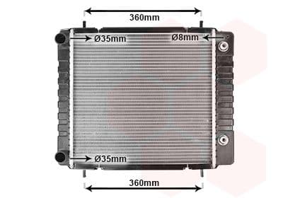 Radiator, racire motor VAN WEZEL 02002082