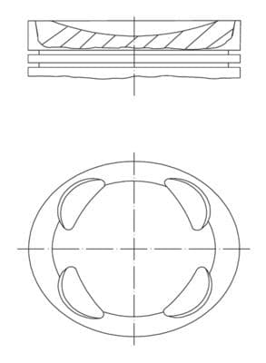 Piston MAHLE 081 PI 00104 000