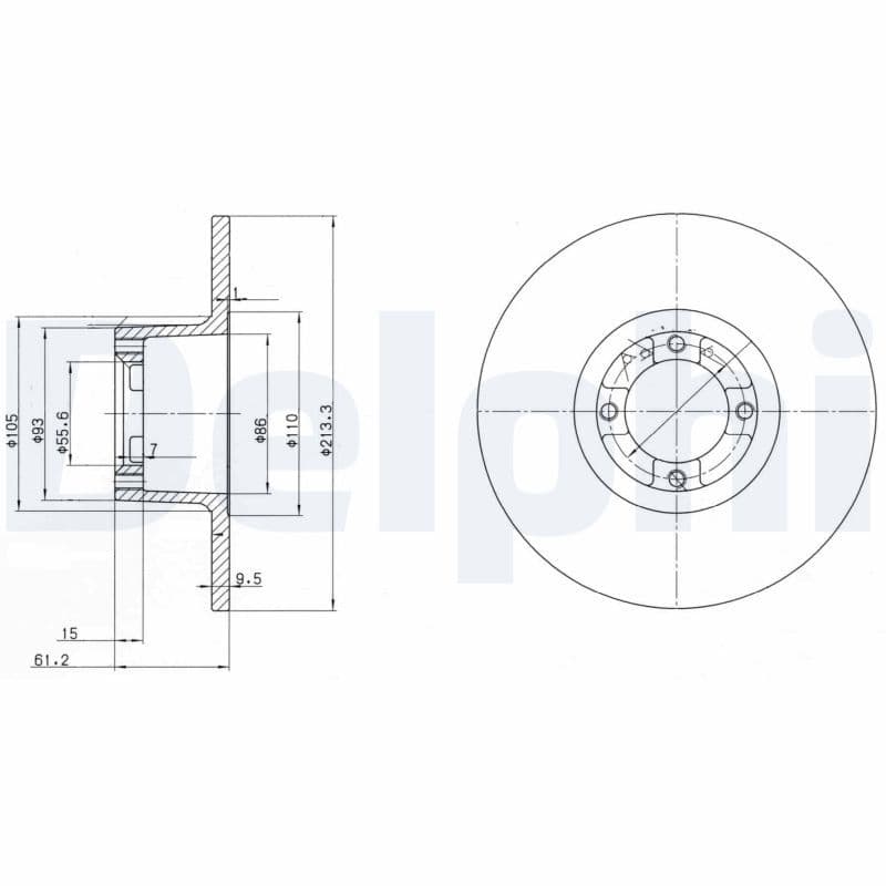 Disc frana DELPHI BG2081