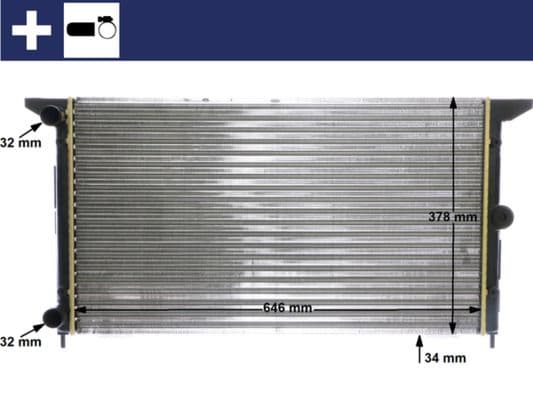 Radiator, racire motor MAHLE BEHR CR 607 000S