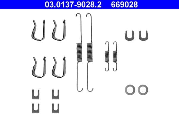 Set accesorii, sabot de frana ATE 03.0137-9028.2