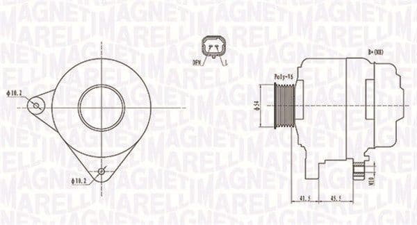 Generator / Alternator MAGNETI MARELLI 063732008010