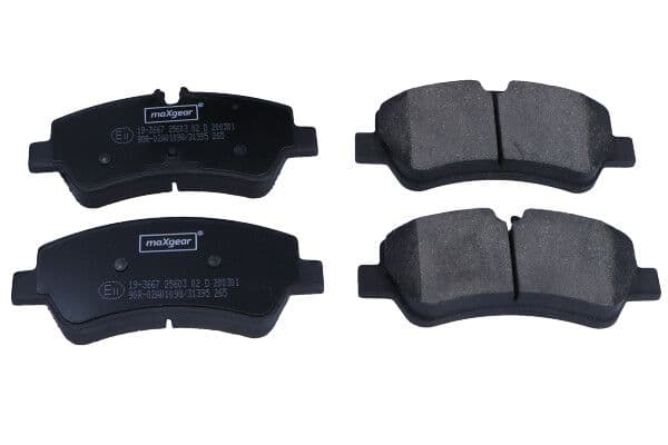 set placute frana,frana disc MAXGEAR 19-3667