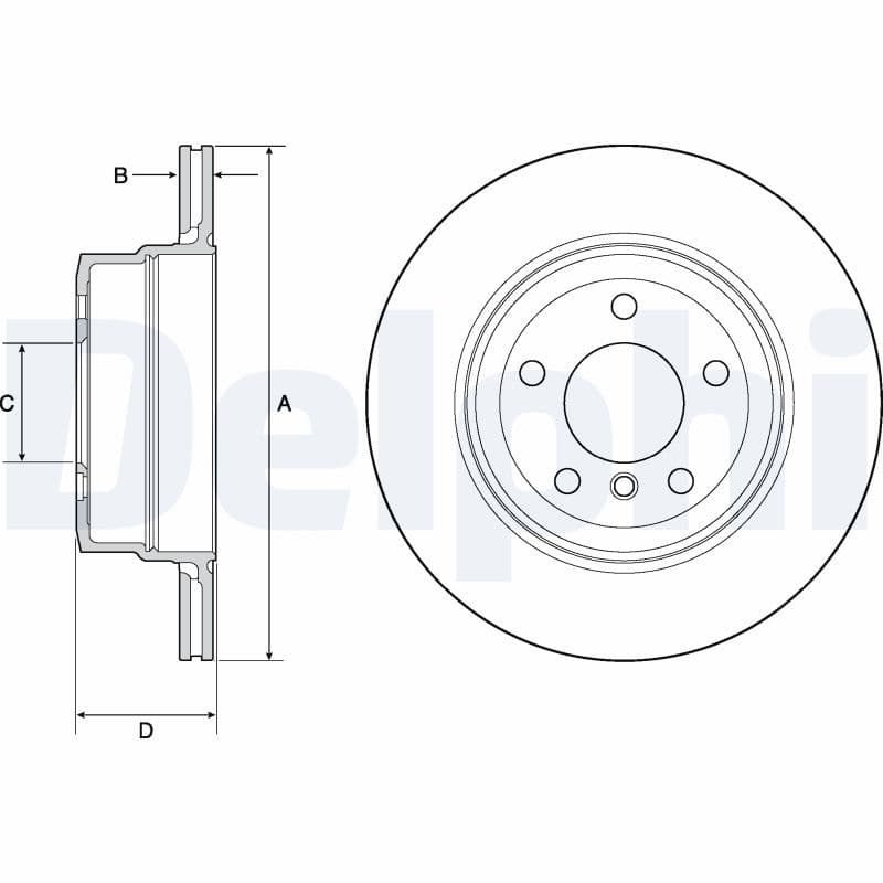 Disc frana DELPHI BG4695C