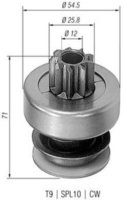 Pinion electromotor MAGNETI MARELLI 940113020061