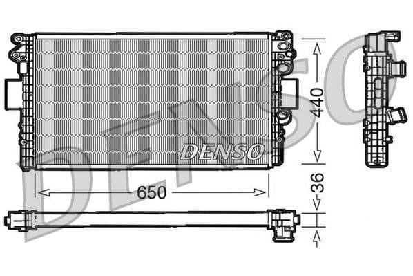 Radiator, racire motor DENSO DRM12004