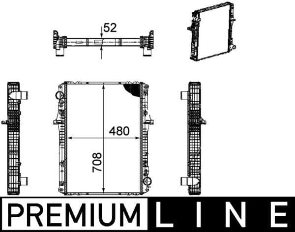 Radiator, racire motor MAHLE BEHR *** PREMIUM LINE *** CR 1170 000P