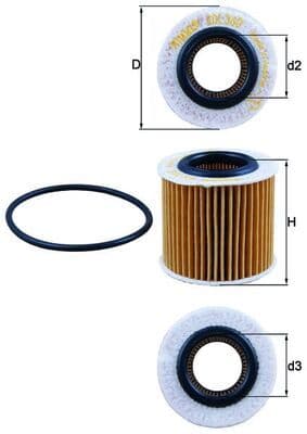Filtru ulei MAHLE OX 360D