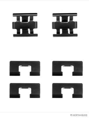 Set accesorii, placute frana HERTH+BUSS JAKOPARTS J3664006
