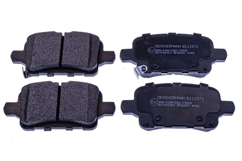 set placute frana,frana disc DENCKERMANN B111571