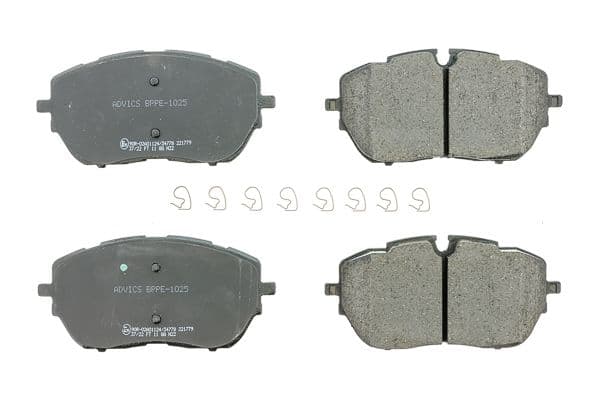 set placute frana,frana disc AISIN Premium ADVICS by BPPE-1025