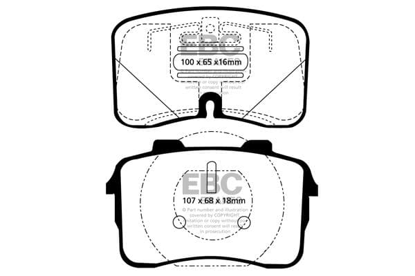 set placute frana,frana disc EBC Brakes DP3883C