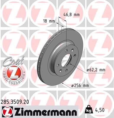 Disc frana ZIMMERMANN COAT Z 285.3509.20