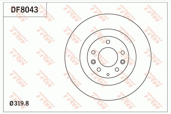 Disc frana TRW DF8043