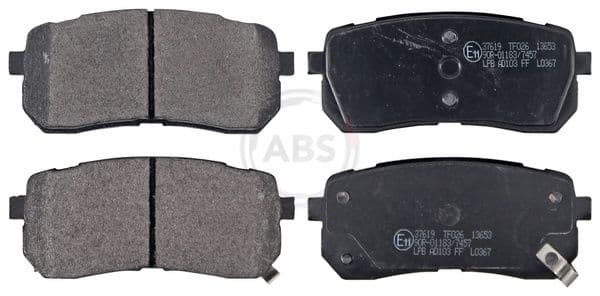 set placute frana,frana disc ABS 37619