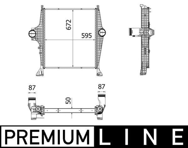 Intercooler, compresor MAHLE BEHR *** PREMIUM LINE *** CI 32 000P