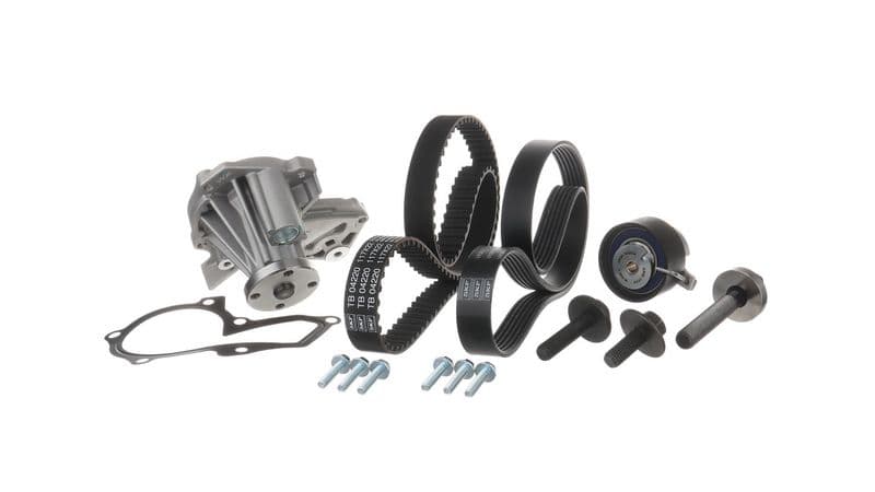 Pompă de apă + set curea dințată/trapezoidală SKF VKMC 14000