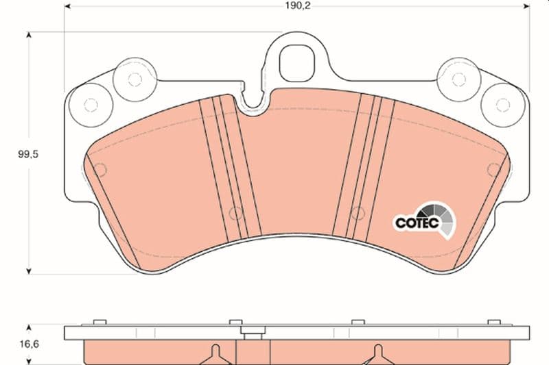 set placute frana,frana disc TRW COTEC GDB1547