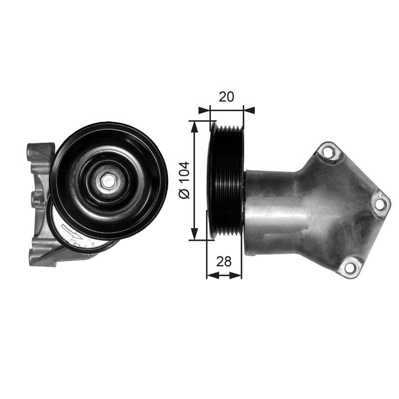 Intinzator curea, curea distributie GATES DriveAlign™ T38202