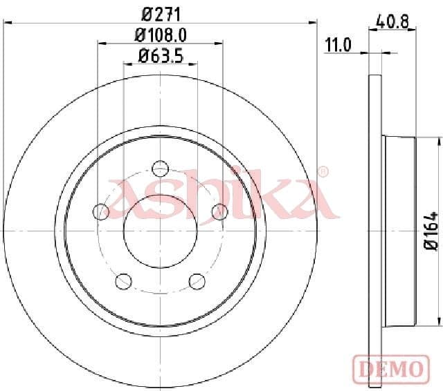 Disc frana ASHIKA 61-00-0305C