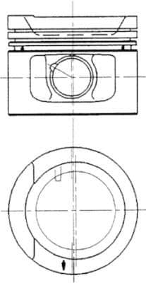 Piston KOLBENSCHMIDT 90942620