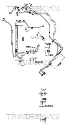 conducta presiune variabila,aer conditionat TRISCAN 9010 28051