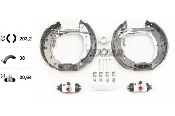 Set saboti frana TEXTAR Shoe Kit Pro 84061801
