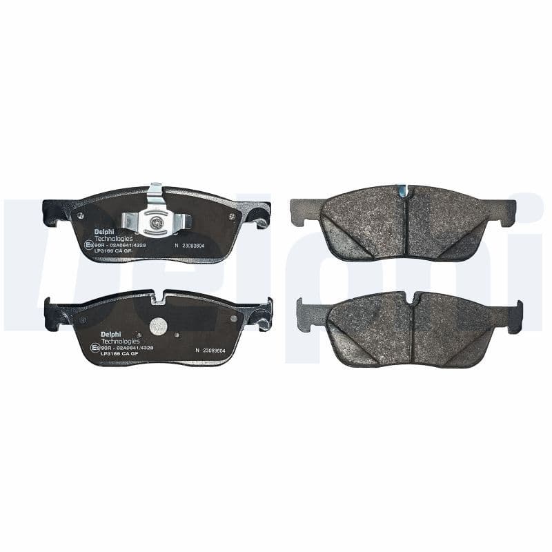 set placute frana,frana disc DELPHI LP3166