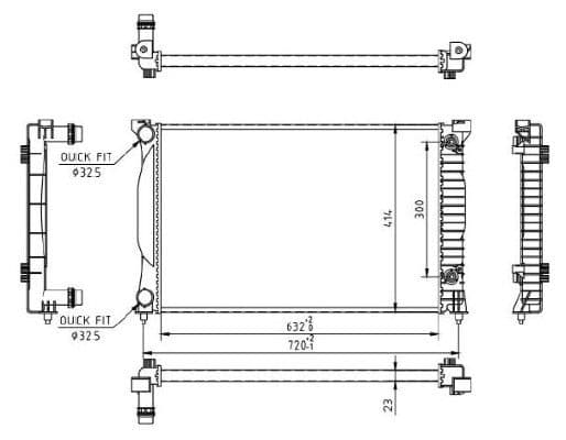Radiator, racire motor MTR 13054589