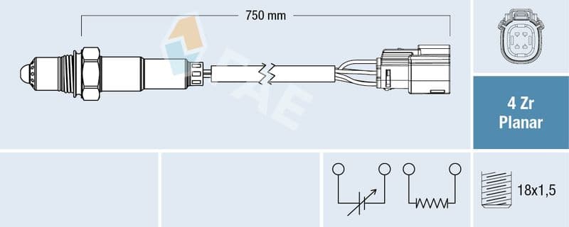 Sonda Lambda FAE 77650