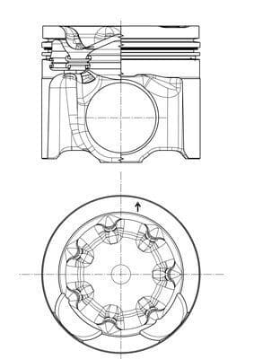 Piston MAHLE 037 PI 00157 000