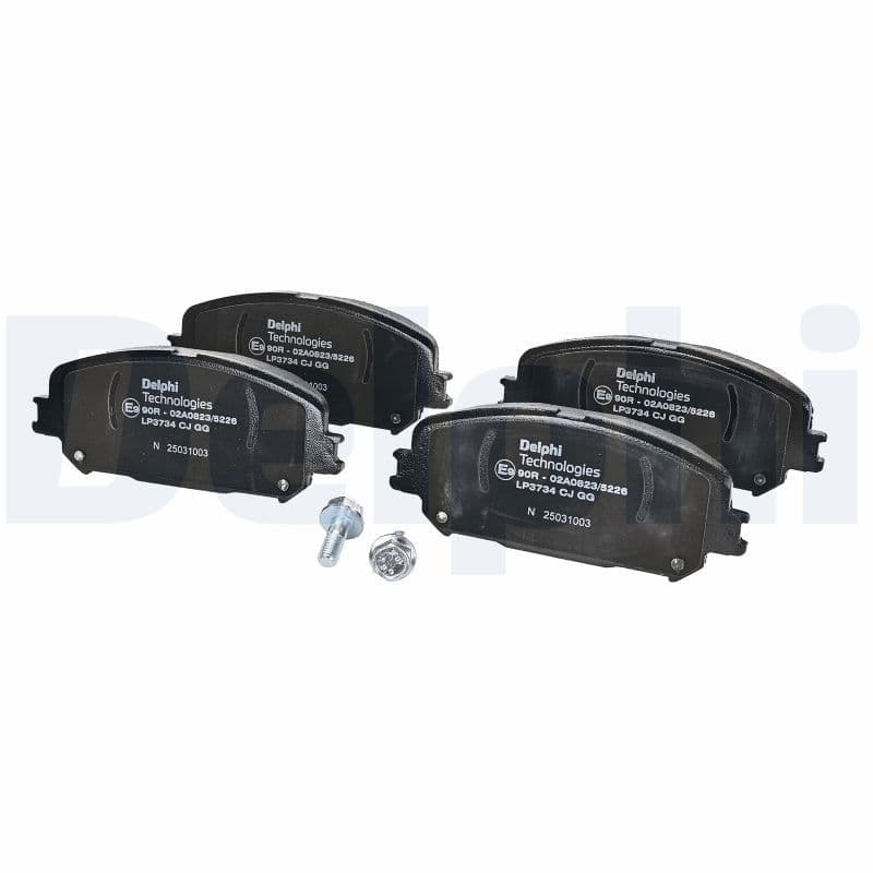set placute frana,frana disc DELPHI LP3734