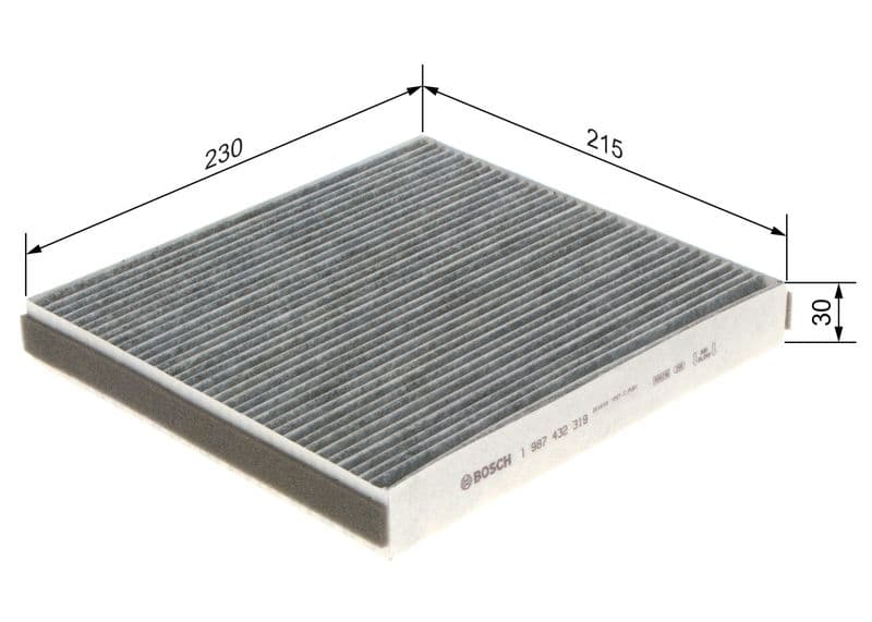 Filtru, aer habitaclu BOSCH 1 987 432 319