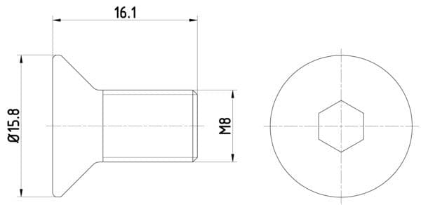 Surub, disc frana TEXTAR TPM0006