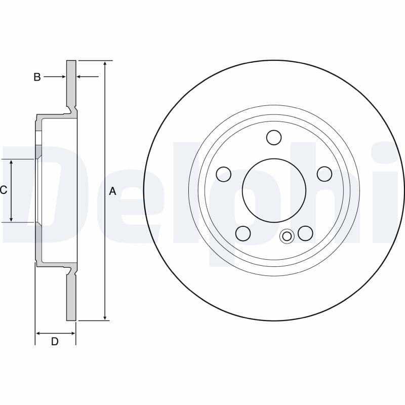 Disc frana DELPHI BG4555C