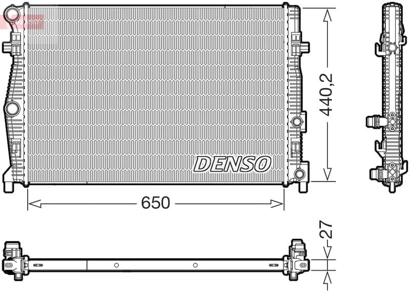 Radiator, racire motor DENSO DRM32061