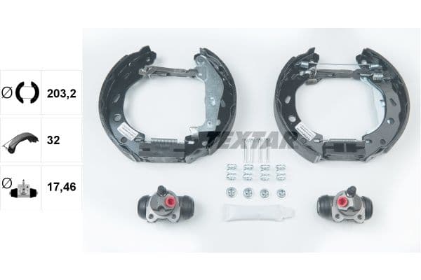 Set saboti frana TEXTAR Shoe Kit Pro 84057400
