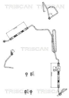 Furtun hidraulic, sistem de directie TRISCAN 8516 29047