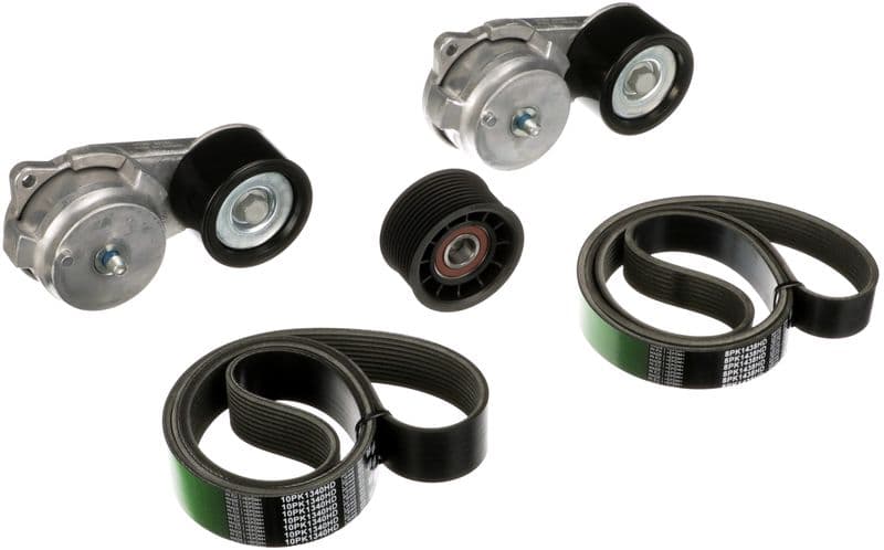 Set curea transmisie cu caneluri GATES FleetRunner™ Micro-V® K028PK1438HD