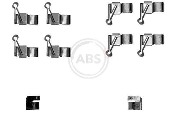Set accesorii, placute frana ABS 1238Q