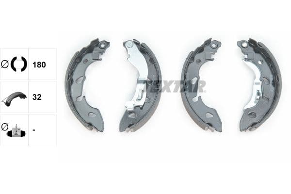 Set saboti frana TEXTAR 91079700