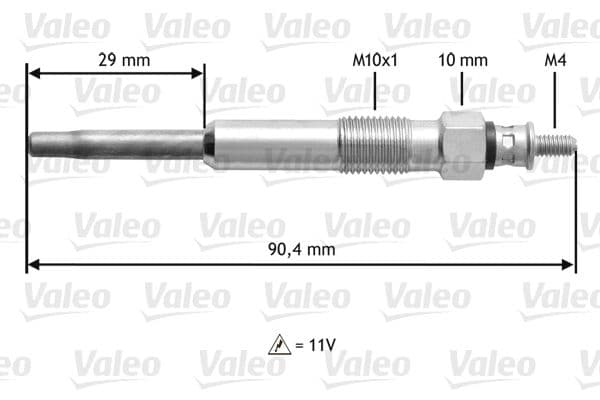 Bujie incandescenta VALEO 345101