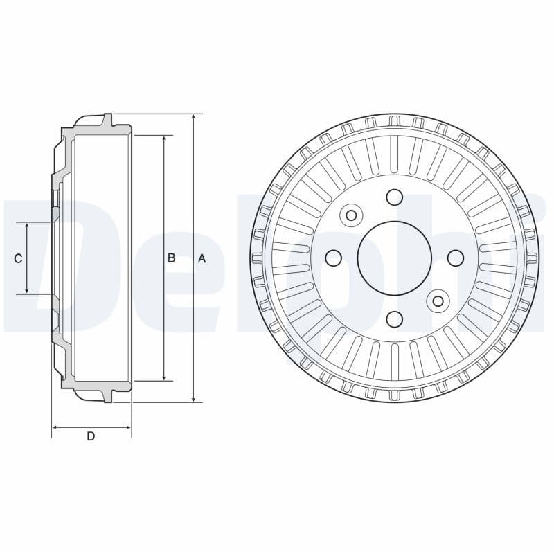 Tambur frana DELPHI BF594