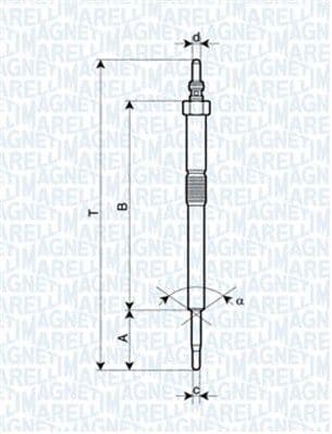 Bujie incandescenta MAGNETI MARELLI 062900082304
