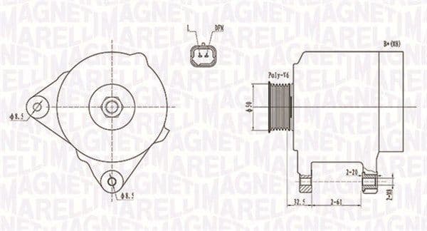 Generator / Alternator MAGNETI MARELLI 063731824010