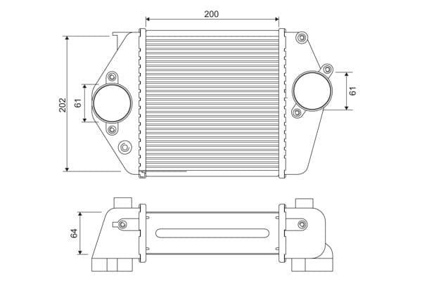 Intercooler, compresor VALEO 818380