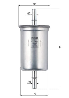 filtru combustibil MAHLE KL 591