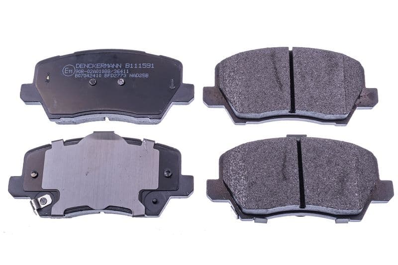 set placute frana,frana disc DENCKERMANN B111591