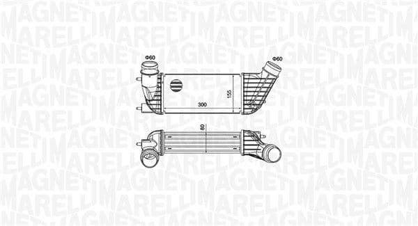 Intercooler, compresor MAGNETI MARELLI 351319204260