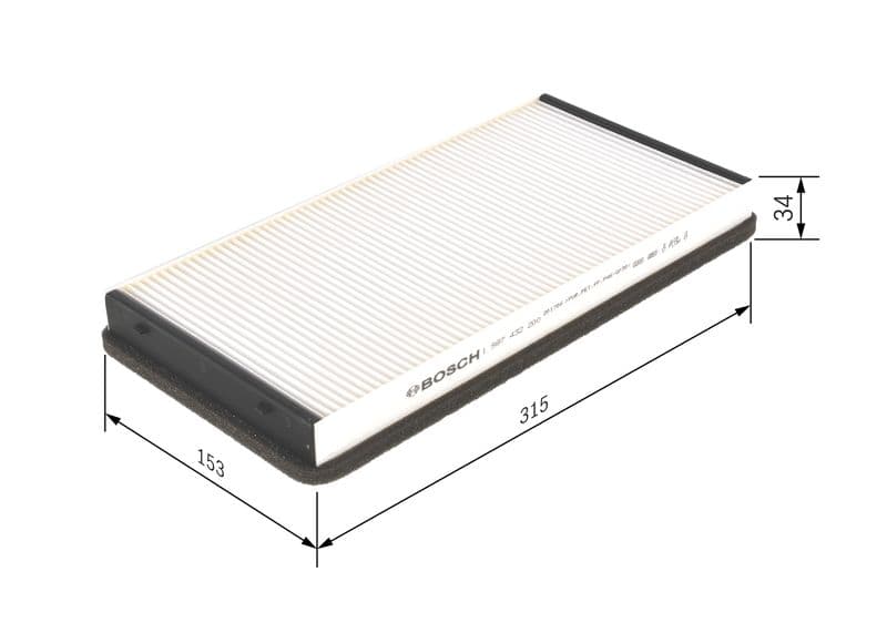 Filtru, aer habitaclu BOSCH 1 987 432 200